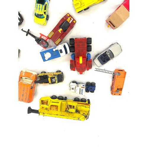 75 - Box of assorted cars includes corgi, hot wheels etc