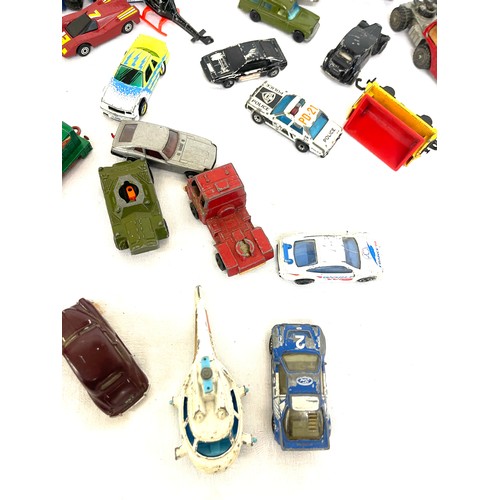 75 - Box of assorted cars includes corgi, hot wheels etc