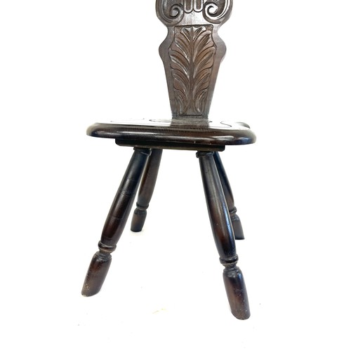 405 - Antique spinning chair, overall height 34 inches