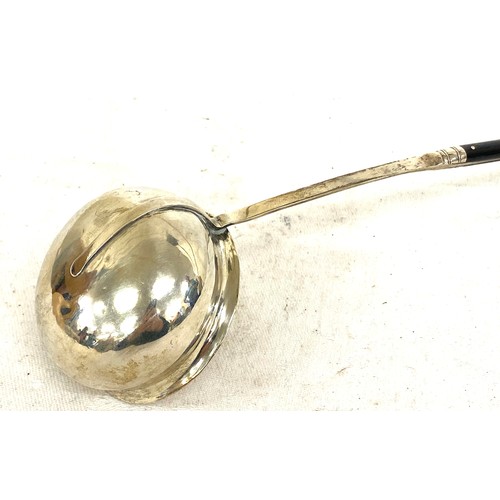 477 - Georgian silver toddy ladle