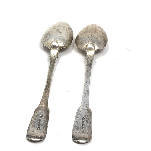 9 - Pair of Antique georgian silver serving spoons London silver hallmarks weight 134g