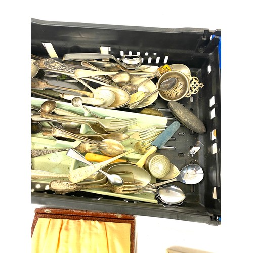 300 - Selection of silver plated cutlery