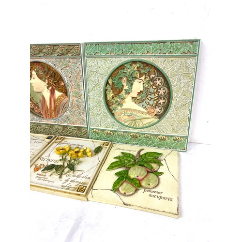 364 - Selection of decorated wall plaques