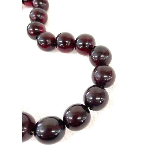 539 - Ladies Cherry bakelite style necklace, approximate weight 76g