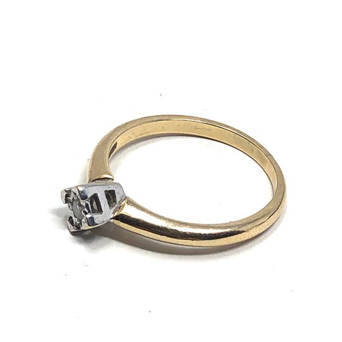 95 - 9ct gold vintage diamond ring (1.9g)