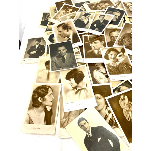 121 - Large selection of vintage movie star postcards to include Evelyn Holt,  Lee Parry, Billy Dove etc