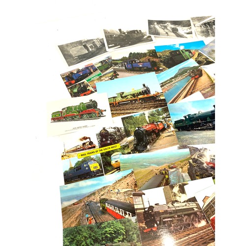 136 - Selection of vintage and later train postcards