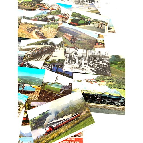 136 - Selection of vintage and later train postcards