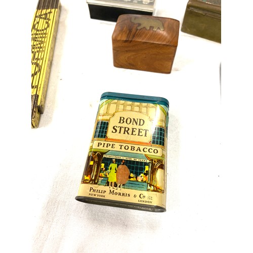 229 - Selection of miscellaneous to include tobacco tin, brass jelly mould etc