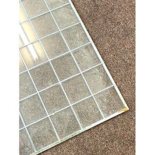 210 - 2 leaded glass window panels, approximate measurements: 19.5 by 29 inches