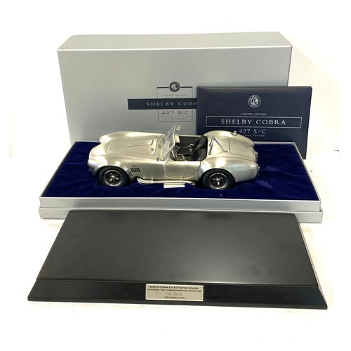 Franklin Mint limited edition Shelby Cobra car 427 S/C 1:12 scale