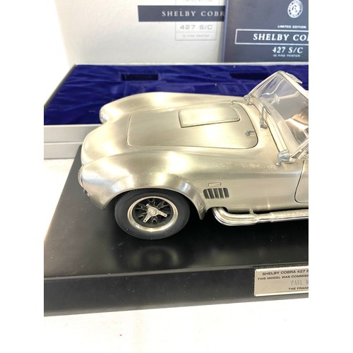 Franklin Mint limited edition Shelby Cobra car 427 S/C 1:12 scale