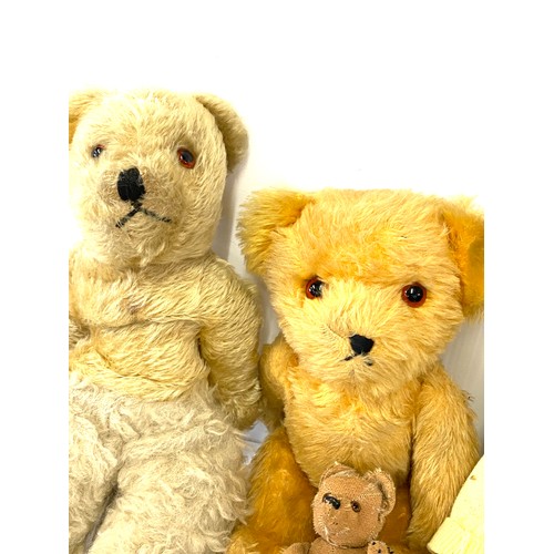 98 - Four antique and vintage teddy bears