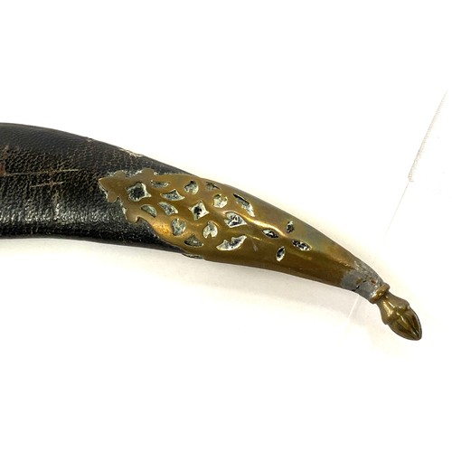 603 - Indian tiger tooth dagger (Khanjar) 19th century, bone grips not ivory, overall length 29cm