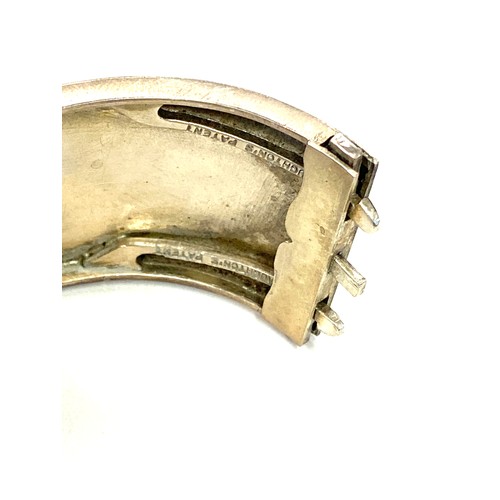 604 - Victorian silver cuff bangle, hallmark Birmingham 1882