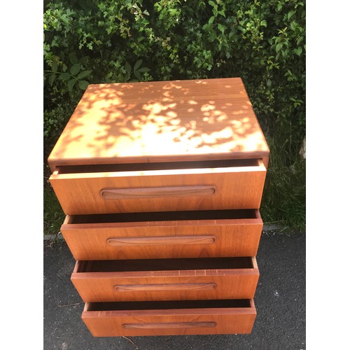 440 - Vintage 6 drawer teak G Plan chest, approximate measurements: Height 41 inches, Width 22 inches, Dep... 