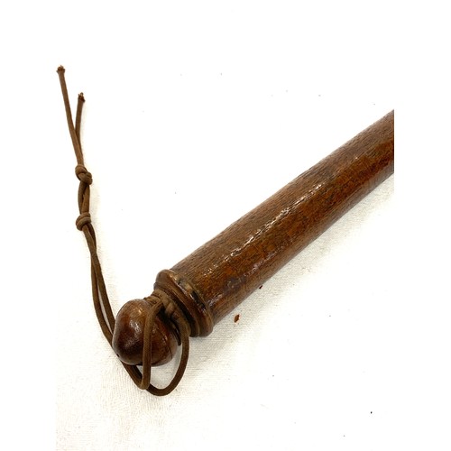 158 - 18th, 19th century Indian Ankus elephant goad, Steel spikes with wooden handle, length 61cm