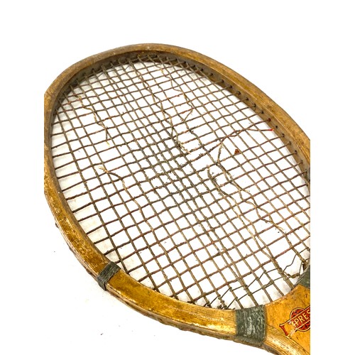 311 - Antique vintage Empress fish tail tennis racket