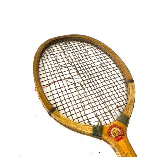 311 - Antique vintage Empress fish tail tennis racket