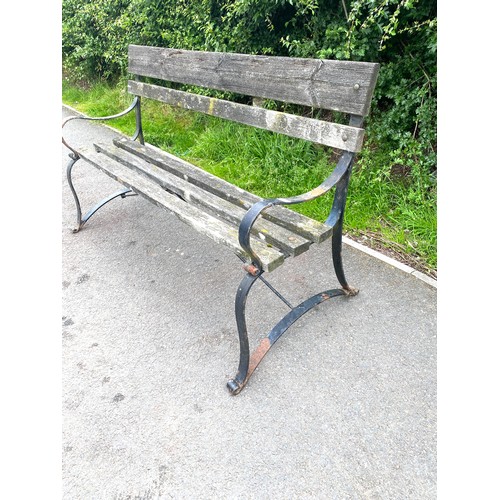 100J - Vintage garden bench, Height 36 inches, Length 62 inches