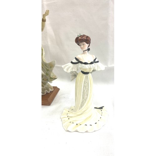 138 - Selection of 3 lady figurines to include Coalport etc