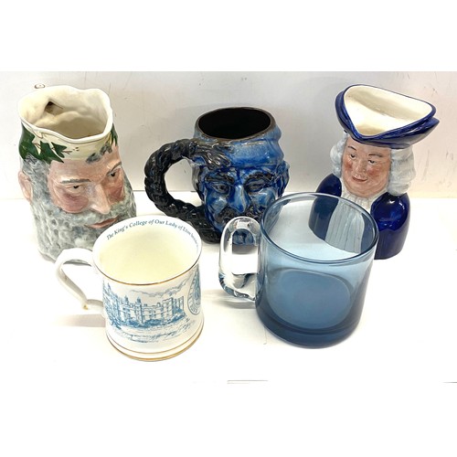 387 - Large selection of miscellaneous includes 3 Toby jugs with 2 mugs, Box of Pendelfin rabbits with sta... 