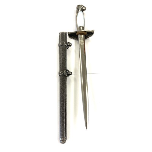 518 - Nazi German dagger with scabbard, Holler.erlin to blade, reproduction