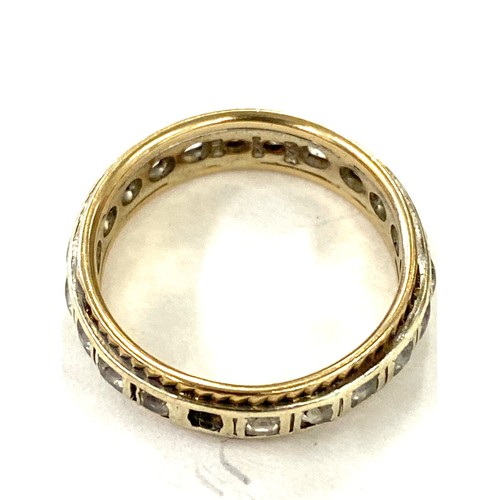 76 - 3 Ladies 9ct gold stone set rings, total weight 9g