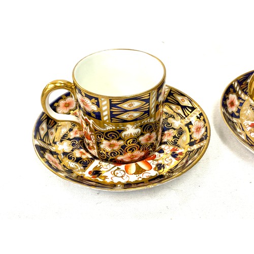 551 - Pair Royal Crown Derby coffee cups and saucers