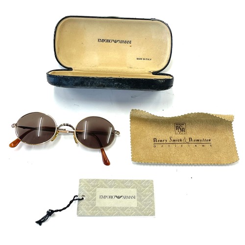 537 - Emporio Armani vintage sunglasses, a pair of DKNY vintage sunglasses and a pair of Ralph Lauren glas... 