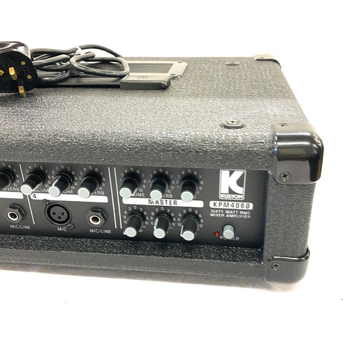 Kustom KPM4060 Mixer Amplifier, in original box with manual, untested