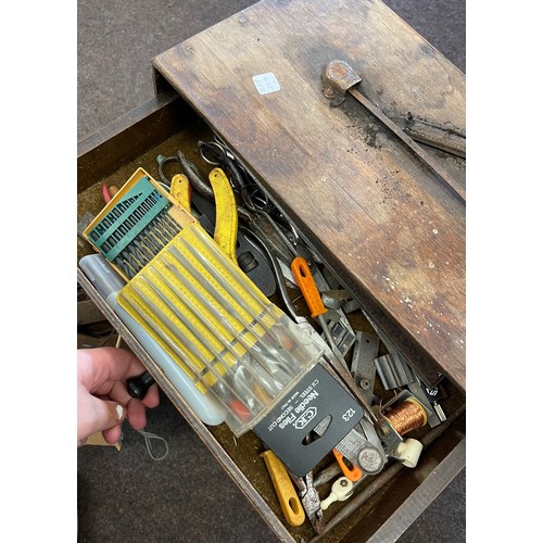 270 - Engineers chest with contents and additional tools to include scalpels, scissors etc