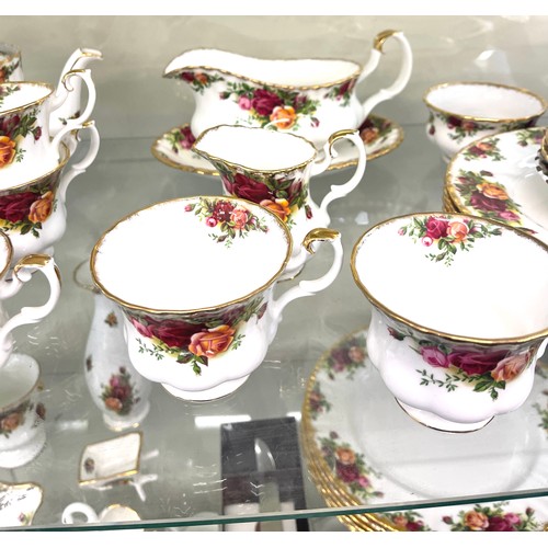 454 - Selection of Royal Albert Old Country Rose pottery includes part tea service, 3 tier cake stand, vas... 