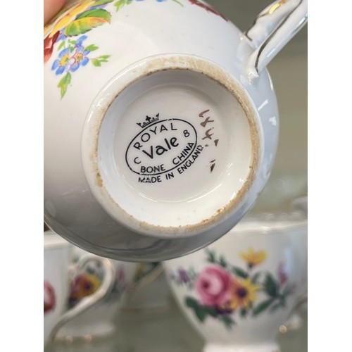 451 - Part Royal Vale tea set