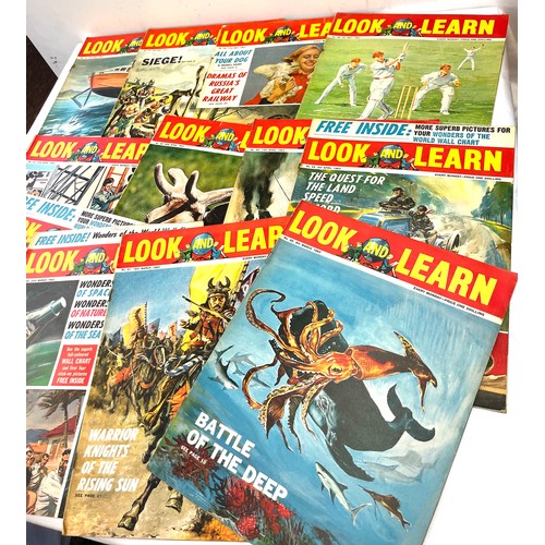 203 - Large selection of approximately 157 vintage issues of Look and Learn magazines