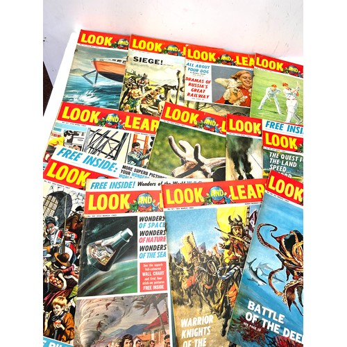 203 - Large selection of approximately 157 vintage issues of Look and Learn magazines