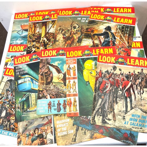 203 - Large selection of approximately 157 vintage issues of Look and Learn magazines