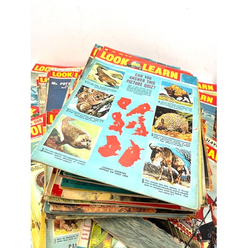 203 - Large selection of approximately 157 vintage issues of Look and Learn magazines