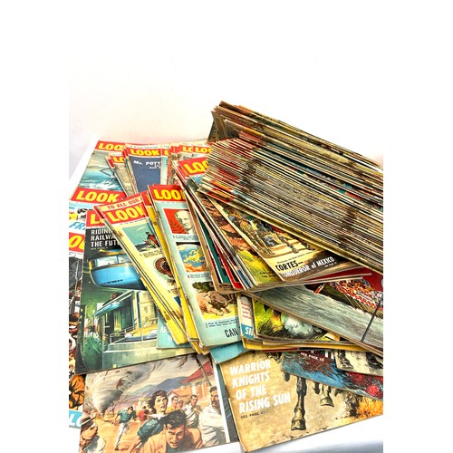 203 - Large selection of approximately 157 vintage issues of Look and Learn magazines