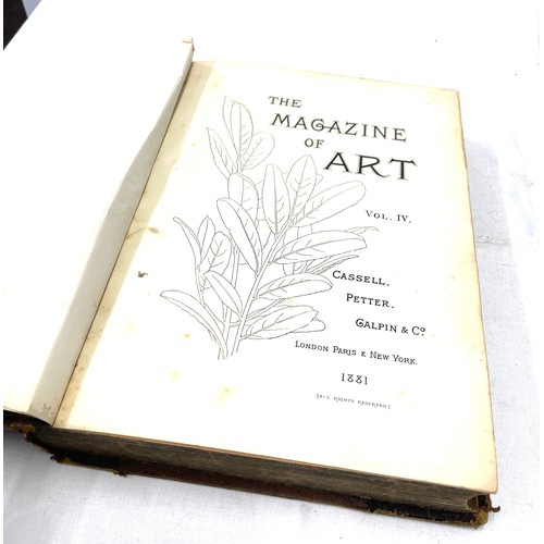 164 - Antique The Magazine of Art hardback book