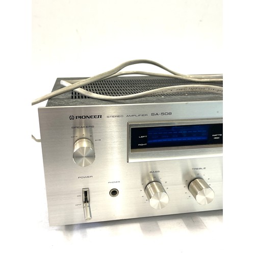 363 - Pioneer SA-508 stereo integrated amplifier in Silver/Black , untested