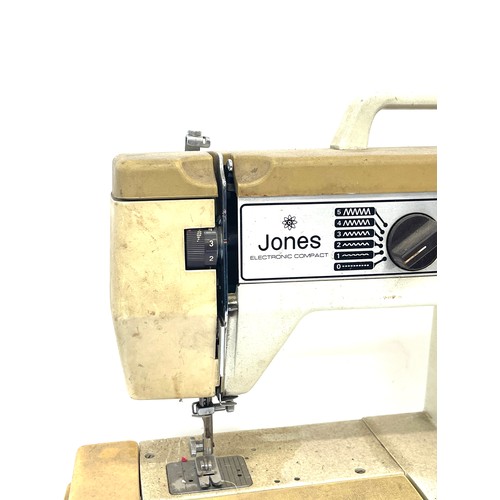 364 - Vintage Jones electronic compact sewing machine, untested VX 780E, no lead, untested