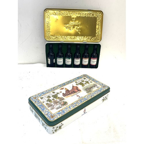 103 - 2 Gonzalez Byass alcohol Sherry Miniatures Tin 6 x 5cl, new and sealed to include in each tin: 
Tio ... 