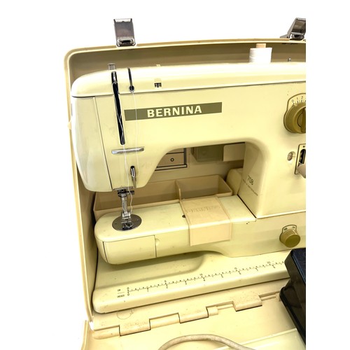 366 - Vintage cased Bernina 708 sewing machine with lead untested