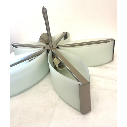 291 - Retro ceiling light fitting, approximate measurement: diameter 22 inches, Height 12 inches