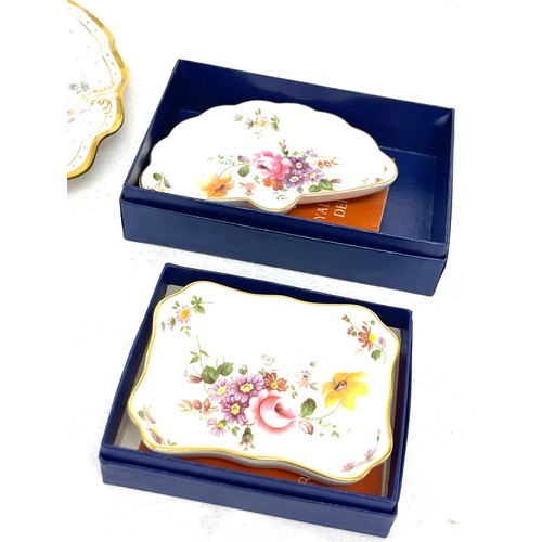 154 - 3 Pieces of Royal Crown Derby, Minton hand painted plate, all in good overall condition