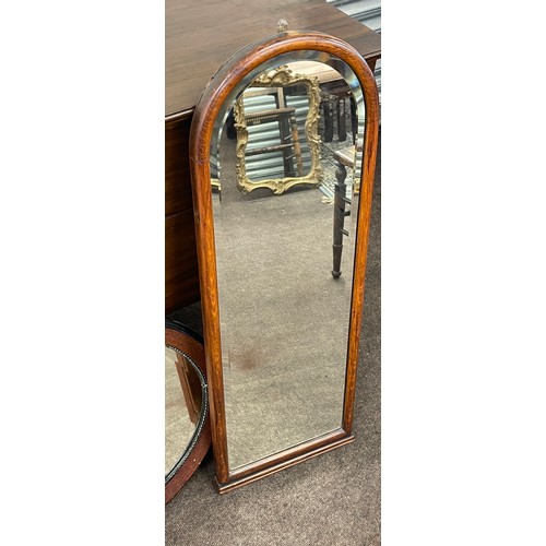 185 - 2 Wall hanging framed mirrors