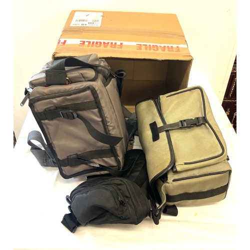 202 - Large selection of empty camera bags