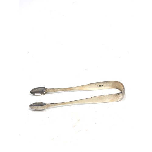 31 - Georgian silver sugar tongs