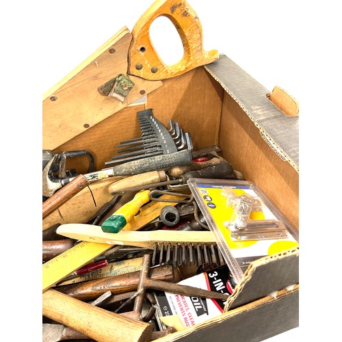 206 - Selection of vintage tools to include hammers, planes, chisels, Stanley Plane No 4 etc